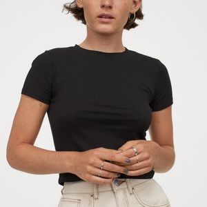 Black crop top